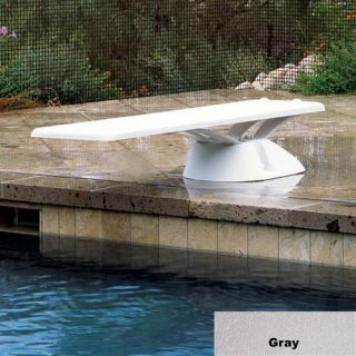 Interfab EDGE89 8 Edge Diving Board and Stainless Steel Hardware Kit Gray