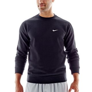 Nike Fleece Crewneck Sweatshirt, Black, Mens
