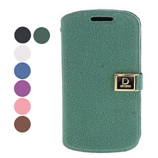 PU Leather Full Body Case with Stand and Card Slot for Samsung Galaxy Trend Duos I7562 (Assorted Colors)