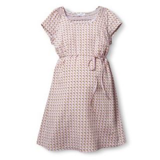 Liz Lange for Target Maternity Short Sleeve Smocked Dress   Pink XXL