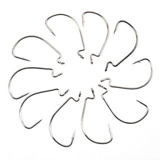 Sharp Stainless Durable Crank 1# Hook For Fishing Activity (10pcs 2Pack)