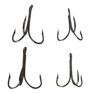 Carbon Steel Treble Hook 26pcs 4/0 Size Hook