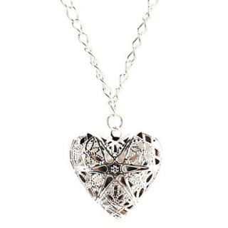 hollow Hearts Silver Necklace