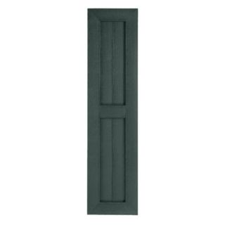 Perfect Shutters 14W in. Country Style Vinyl Shutters Black   1491443002C002