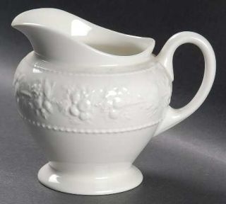 Wedgwood Festivity Creamer, Fine China Dinnerware   Home Collection,Offwhite,Emb