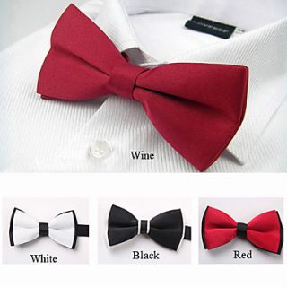 Mens Fashion Double Color Polyester Bow tie