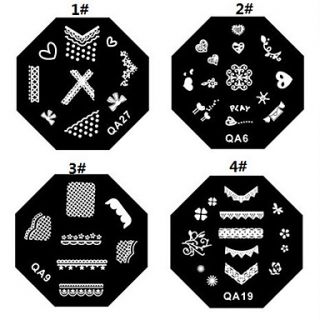 1PCS Nail Art Stamp Stamping Image Template Plate M Series NO.7(Assorted Colors)