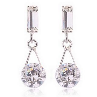 Elegant 18K Gold Plated with Crystal Earrings