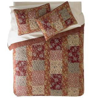 home Sienna 3 pc. Quilt Set, Red