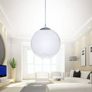60W Chic Pendant Light with Globe Etched Glass Shades Down