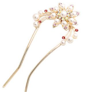 Elegant Alloy with Pearls and Crystal Wedding/Daily Hairpins(More Colors)