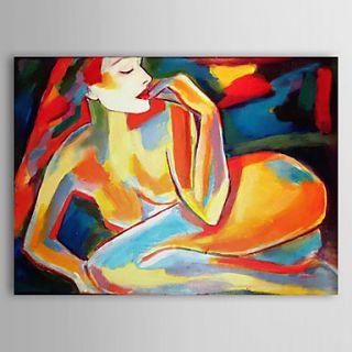 Hand Painted Oil Painting People Nude with Stretched Frame 1306 LS0288