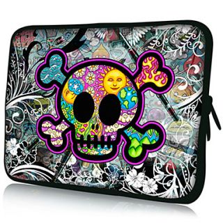 Cute SkullPattern Nylon Material Waterproof Sleeve Case for 11/13/15 LaptopTablet