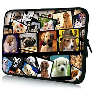 Lots of DogsPattern Nylon Material Waterproof Sleeve Case for 11/13/15 LaptopTablet