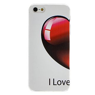 Elegant Heart Pattern Hard Case for iPhone 5/5S