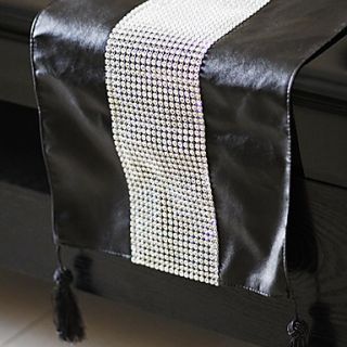 Bead Embellished Table Runner with Tassels