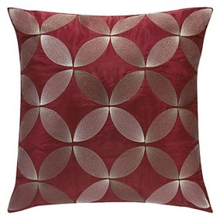 Modern Red Embroidery Polyester Decorative Pillow Cover