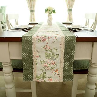 French Country Style Poly/Cotton Table Runners