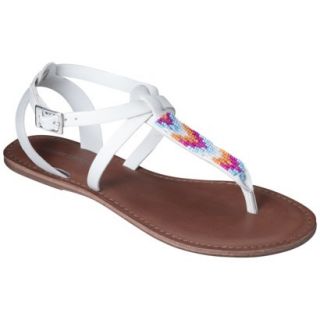 Womens Mossimo Supply Co. Cora Gladiator Sandals   White 9.5