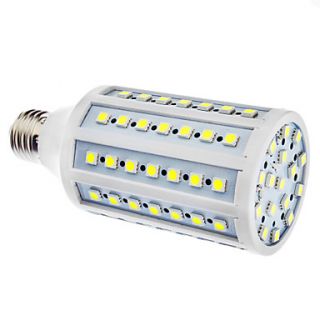 E27 15W 86x5050SMD 1200 1300LM 6000 6500K Natural White Light LED Corn Bulb (110/220V)