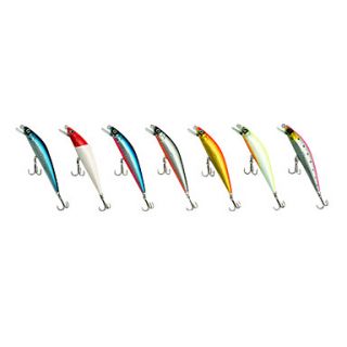 Hard Bait Minnow 110MM 18G Sinking Fishing Lure with Feather(Color Random)
