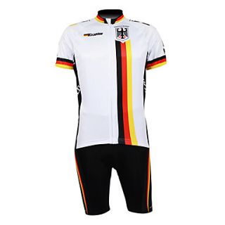 Kooplus 2013 Germany Pattern 100% Polyester Short Sleeve Quick Dry Mens Cycling Suits