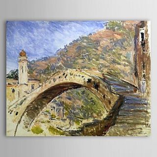 Famous Oil Painting Bridge at Dolceacqua by Claude Monet