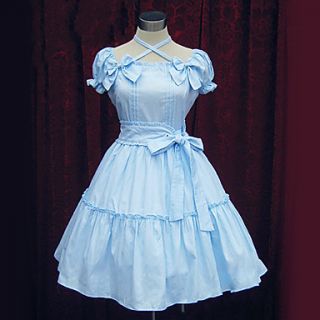 Short Sleeve Knee length Cotton Sweet Lolita Dress