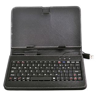 USB Keyboard Bracket Leather Case With Stand For 7 inch Tablet PC