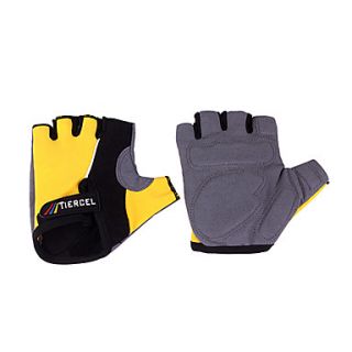 Elastic Nylon Durable Half Finger Gloves 3D Design For Cycling Bicycle(Assorted Colors,Size Average)