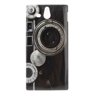 Retro Style Camera Pattern Hard Case for Sony Xperia U ST25i