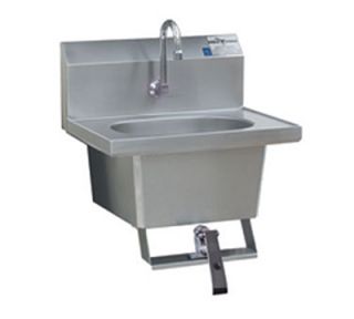 Eagle Group Wall Mount Hand Sink   Splash Mount Faucet, 14.75x18.87, Stainless