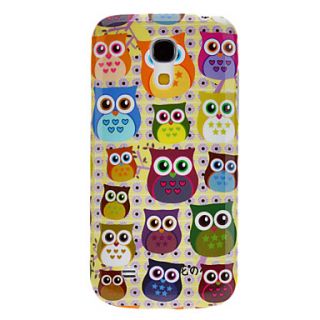 Lovely Owl Pattern Durable Soft Case for Samsung Galaxy S4 Mini I9190