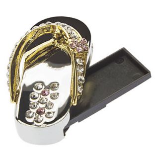 2GB Metal Jewelry Slipper USB Flash Drive