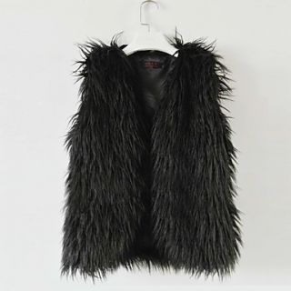Nice Collarless Faux Fur Casual/Party Vest(More Colors)