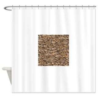  Seamless Texture of Brown Slate Sto Shower Curtain  Use code FREECART at Checkout