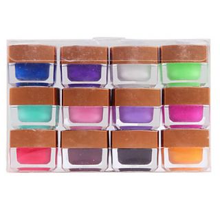 12 Colored Pure Color Builder Gel Nail Art 8ml