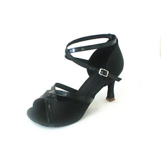 Customized Womens Satin / PU Upper Dance Shoes