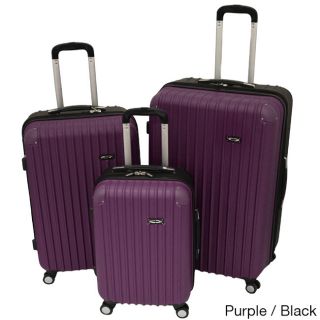 Travel Chic Lightweight 3 piece Hardside Expandable Spinner Luggage Set