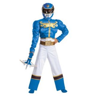 Boys Blue Power Rangers Megaforce Muscle Costume