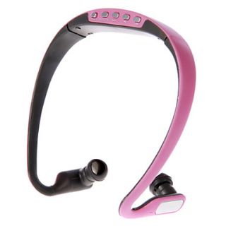  FM Wireless Sports In Ear Headphone with TF Card Slot (Black,Pink)
