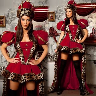 Ancient Babylon Queen Red Gown Womens Costume