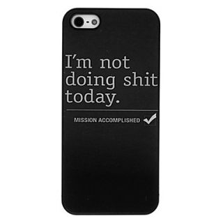 Bad Temper Day Pattern Aluminum Hard Case for iPhone 5/5S