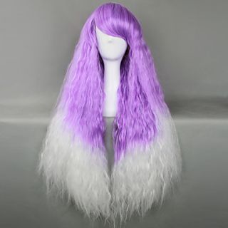Blended Lavender and White Punk Lolita Wig