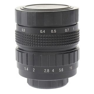 50mm F1.4 CCTV Lens on Micro 2/3 C (Black)