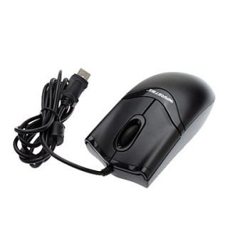 USB Powered Optical Scroll Mice 3D Wheel Cord for PC/Laptop/Desktop