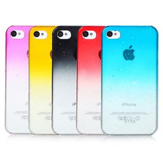 Bubbles Gradient Color Transparent Back Case for iPhone 4/4S(Assorted Color)