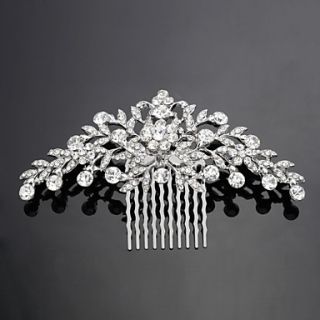 Elegant Alloy Hair Combs with Rhinestone Wedding Bridal Headpieces