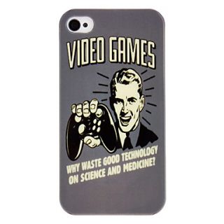 Video Games Pattern IMD Technology Hard Case for iPhone 4/4S
