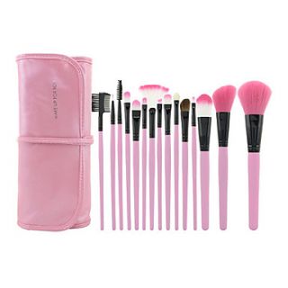 15Pcs Pink High grade Professional Makeup Brush Set